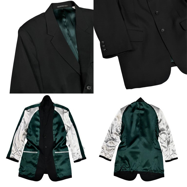 Y's for men ウールギャバジンリバーシブルスーベニアライニング3Bテーラードジャケット Archive ブレザー ブルゾン コート スカジャン アウター Yohji Yamamoto Pour Homme ヨウジヤマモトプールオム ワイズフォーメン メンズ