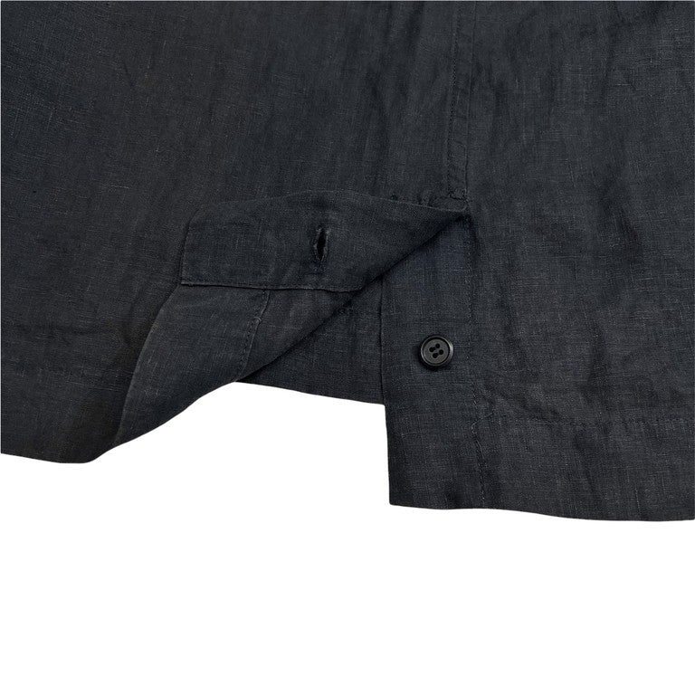 Yohji Yamamoto Pour Homme 85SS リネンポプリンキモノスリーブロングコート 着物袖 Archive 80s 最初期 丸文字ロゴ 希少 レア ジャケット ブルゾン アウター ヨウジヤマモトプールオム メンズ