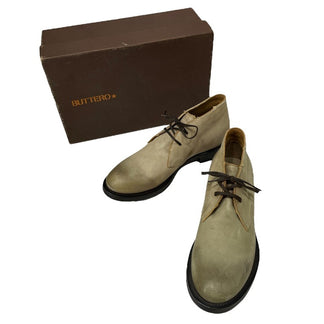 BUTTERO スウェードレザーチャッカブーツ B1811 size 40 26cm ヴィンテージ加工 靴 クツ シューズ ブーツ ショートブーツ ブッテロ 定価￥47,000- メンズ