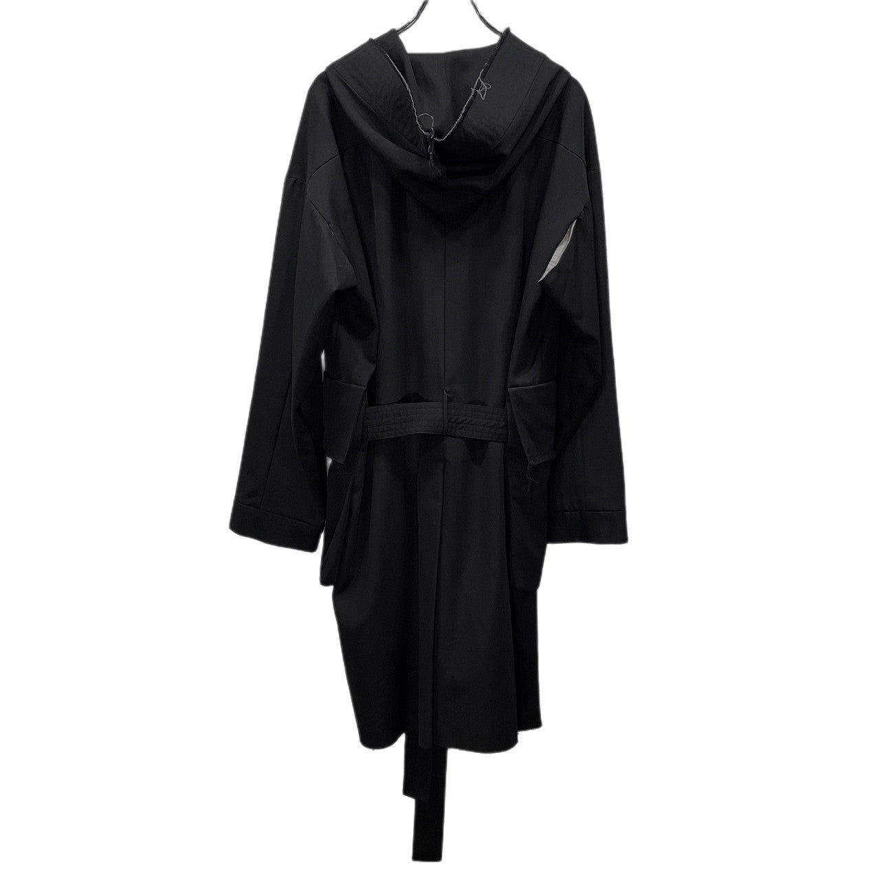The Viridi-anne 18AW ウールギャバジンカットオフベルテッドロングコート ジャケット フード 定価94,600円 VI-2942-06 ザ ヴィリジアン メンズ