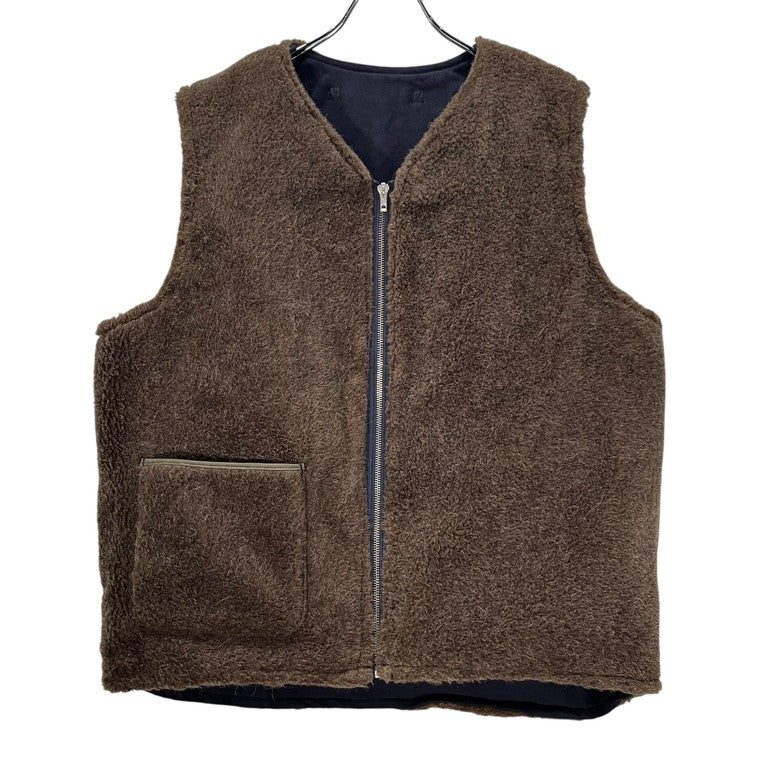 Nigel Cabourn 23AW N-1アルパカウールボアリバーシブルデッキベスト アウター デッキジャケット ミリタリー ナイジェルケーボン メンズ 80470070001