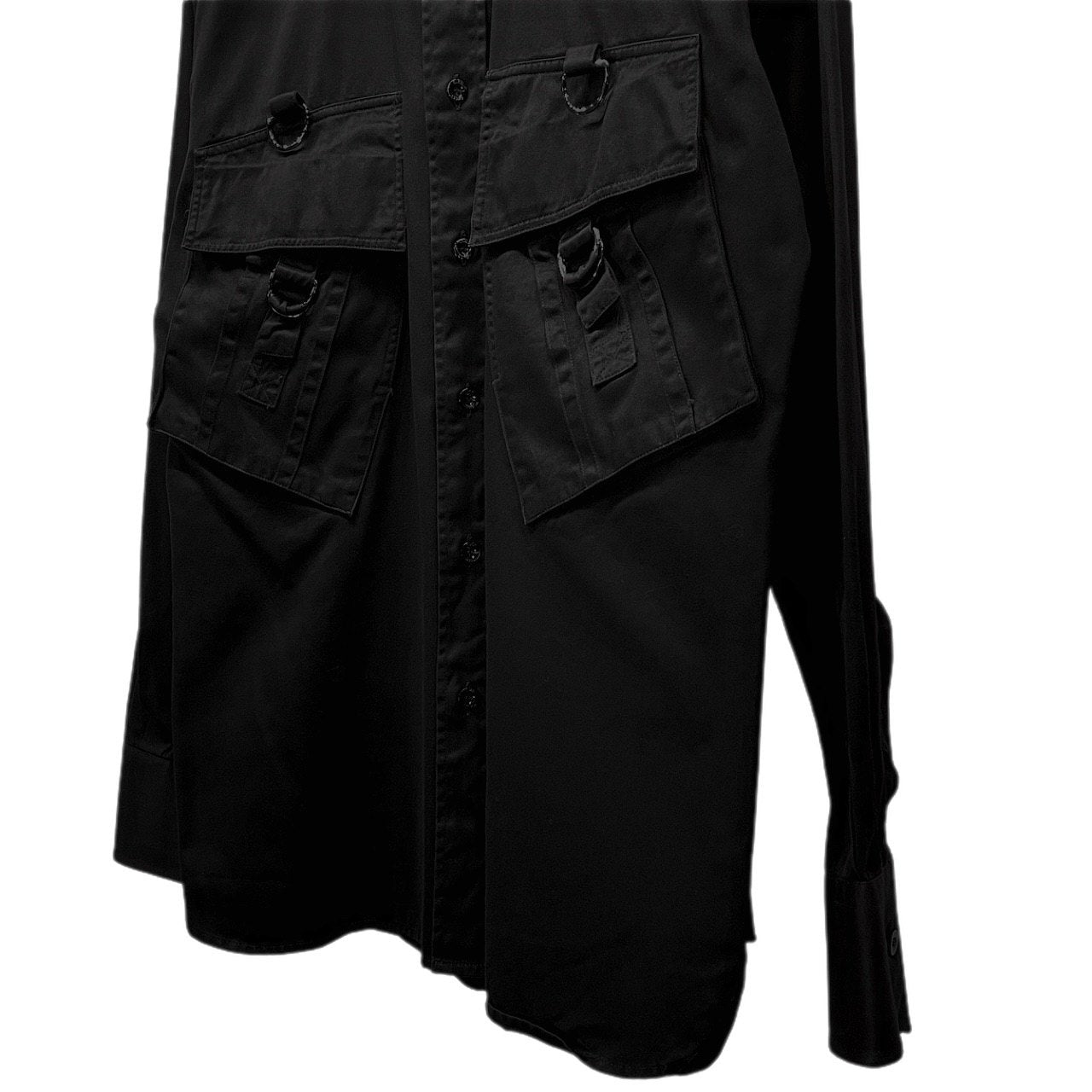 GUCCI by TOM FORD 02SS CARGO RING SHIRT カーゴリングダブルベローズポケットシャツ ブラウス トップス Archive グッチ トムフォード メンズ