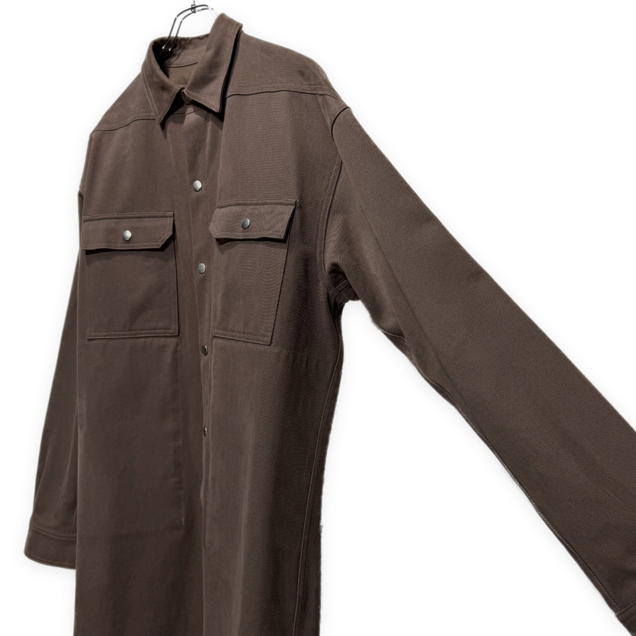 Rick Owens 22AW Strobe Heavy Cotton Shirt ストロボヘビーコットンシャツジャケット ブラウス ブルゾン トップス アウター RU02B2728-CF リックオウエンス メンズ