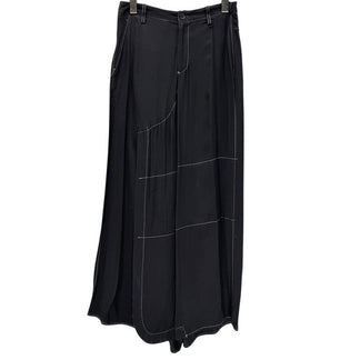 Yohji Yamamoto Femme 13AW レーヨンギャバジンホワイトステッチスカートパンツ Archive ボトムス 刺繍 ヨウジヤマモトファム レディース