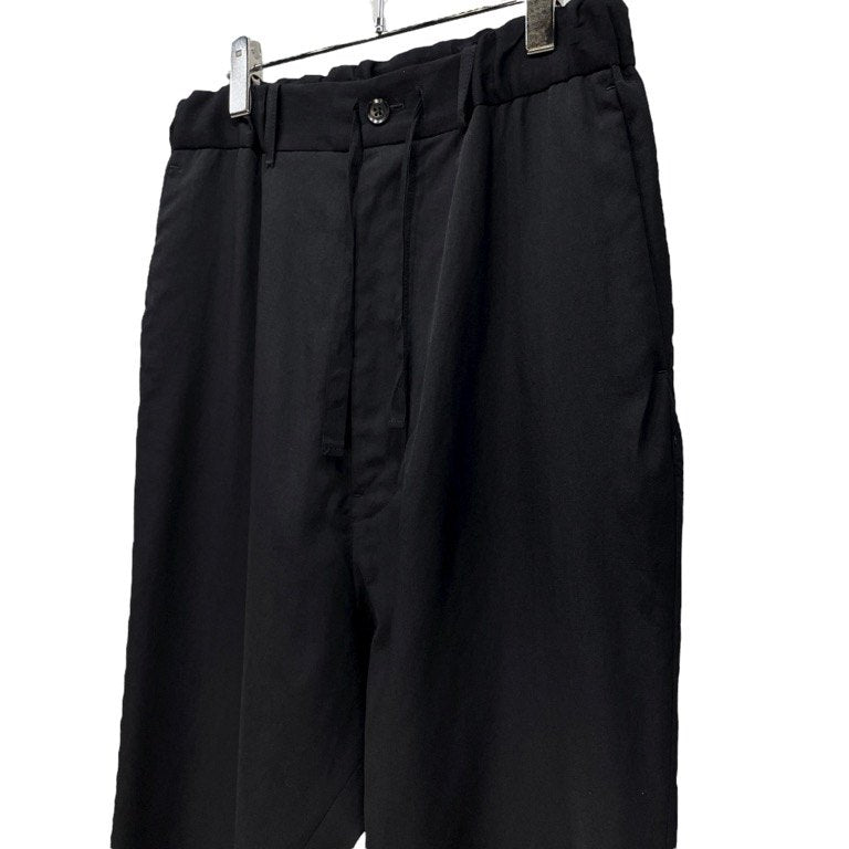 Yohji Yamamoto Pour Homme 12AW ウールギャバジンウエストゴムシャーリングサルエルイージーパンツ ボトムス Archive ヨウジヤマモトプールオム メンズ