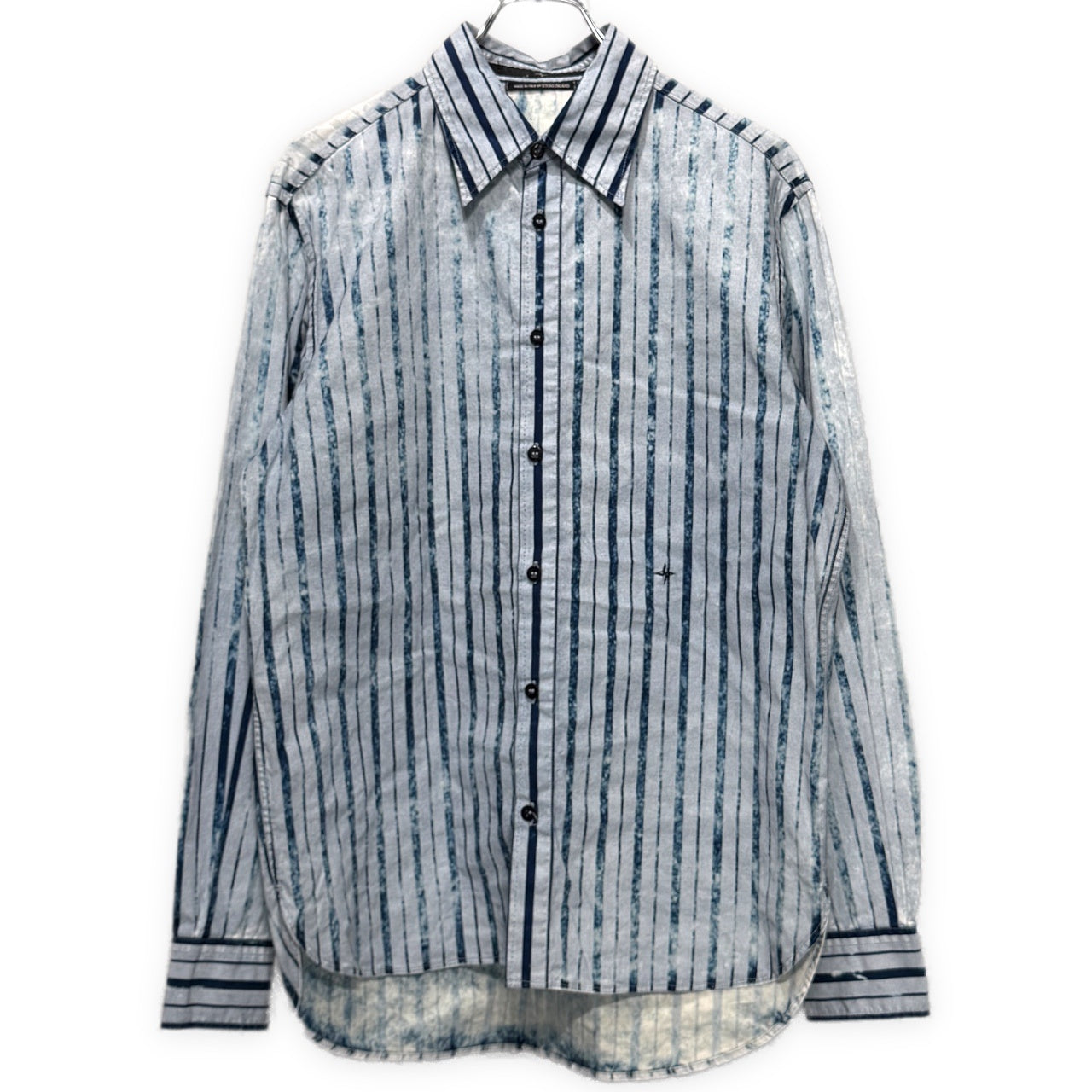 STONE ISLAND DENIMS 03SS ブリーチストライプレギュラーカラーシャツ ブラウス トップス Archive ストーンアイランド デニムス メンズ