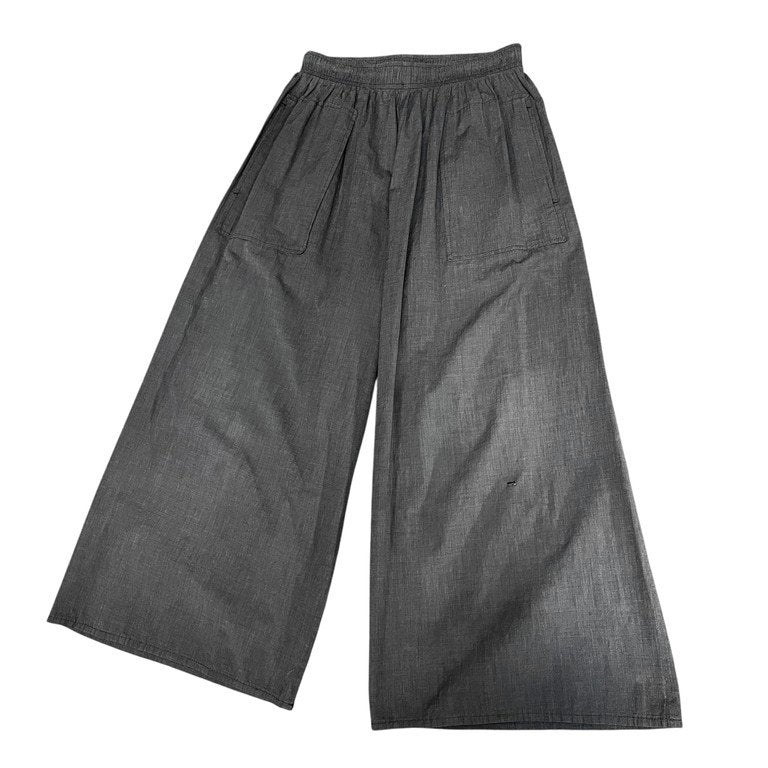 Y's コットンブロードドローストリングイージーワイドパンツ ボトムス ウエストゴムシャーリング Yohji Yamamoto Femme ヨウジヤマモトファム ワイズ レディース