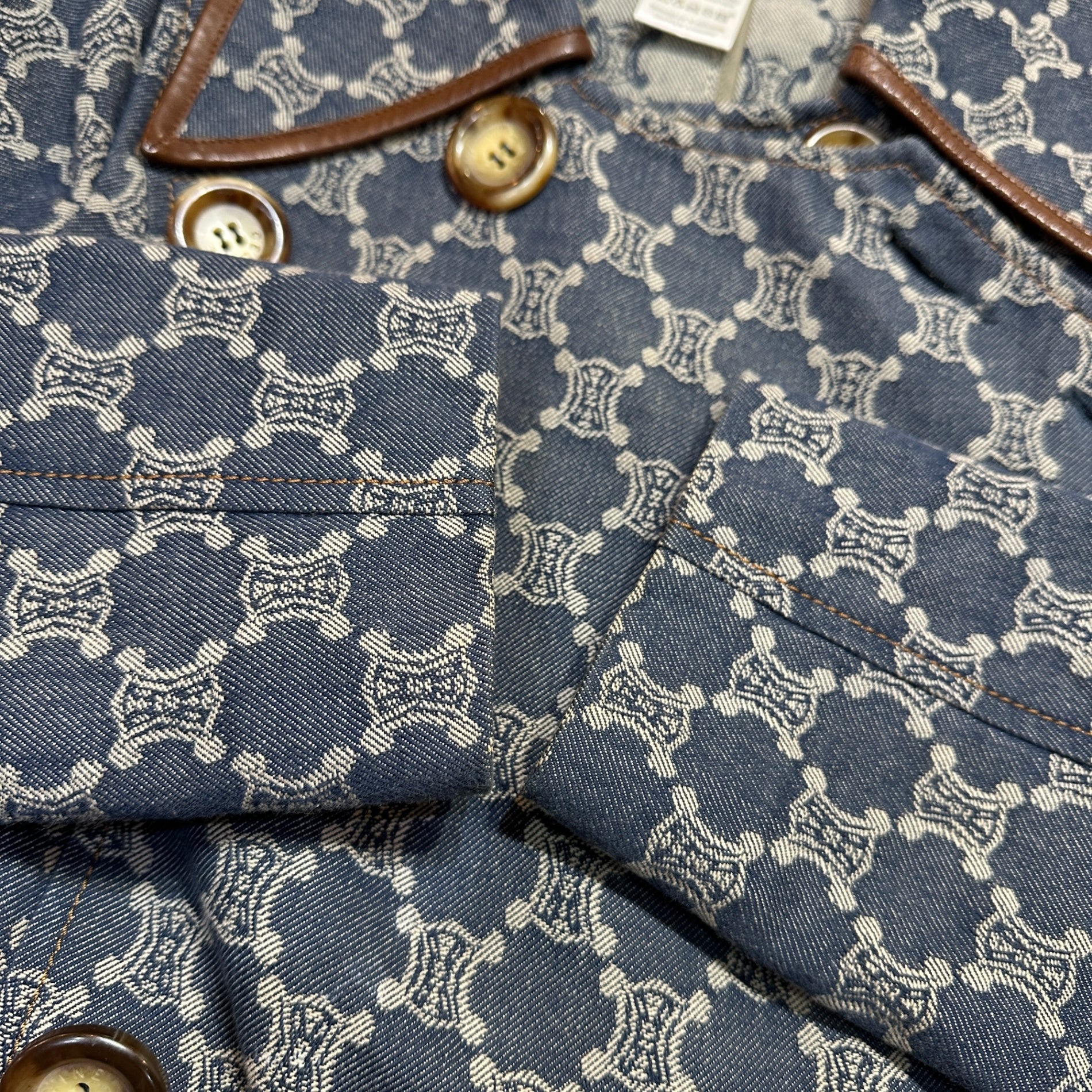 CELINE CELINE デニムPコート トリンオフ