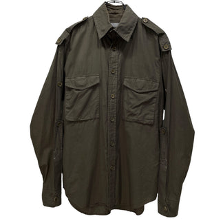 Y's for men コットンギャバジン襟着脱エポレット付ダブルポケットミリタリーシャツ ブラウス トップス Archive Yohji Yamamoto Pour Homme ワイズフォーメン ヨウジヤマモトプールオム メンズ