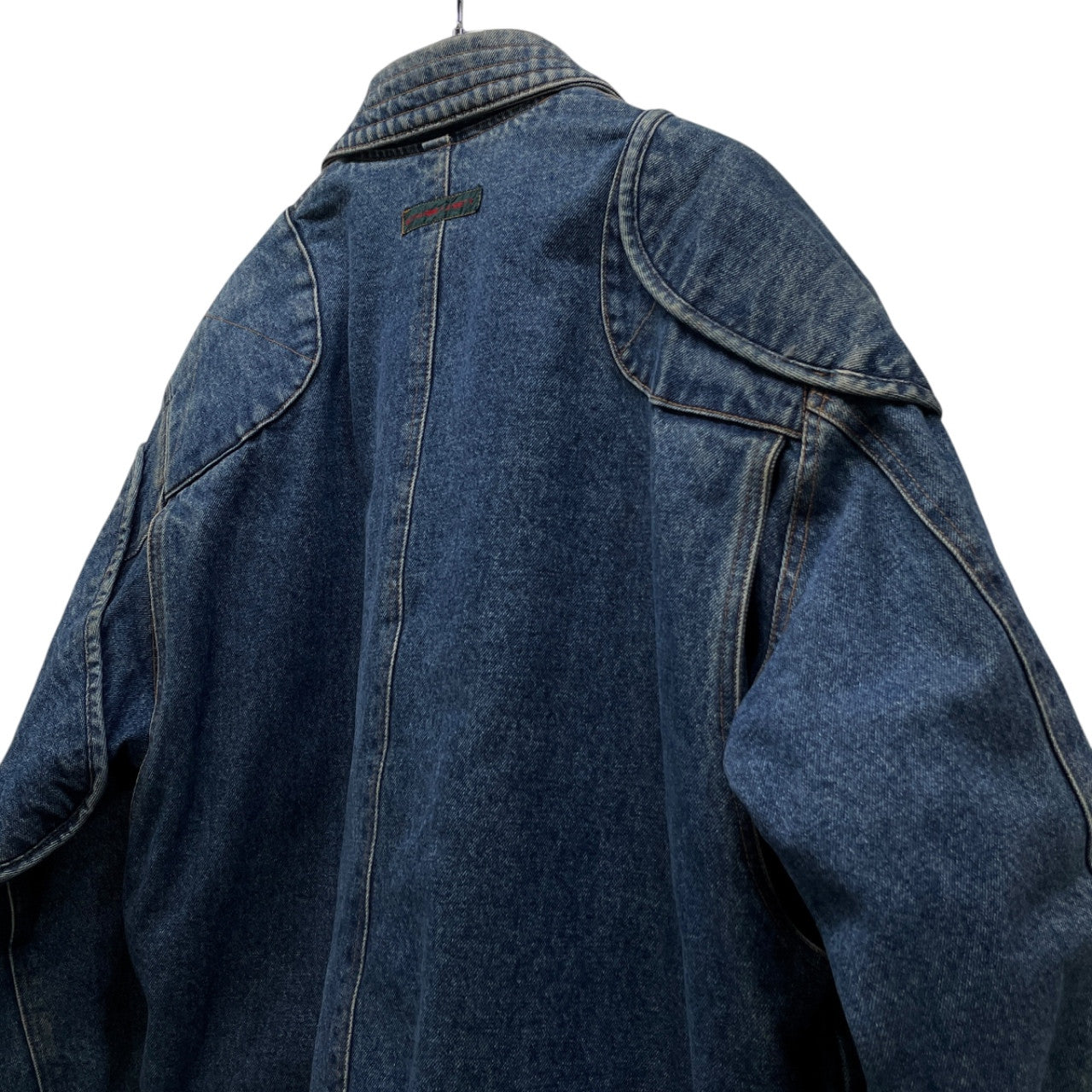 KATHARINE HAMNETT 86AW DENIM CARGO BOMBER JACKET デニムカーゴボンバージャケット ブルゾン コート アウター Archive 80s 90s 希少 初期 OLD VINTAGE レア キャサリンハムネット メンズ