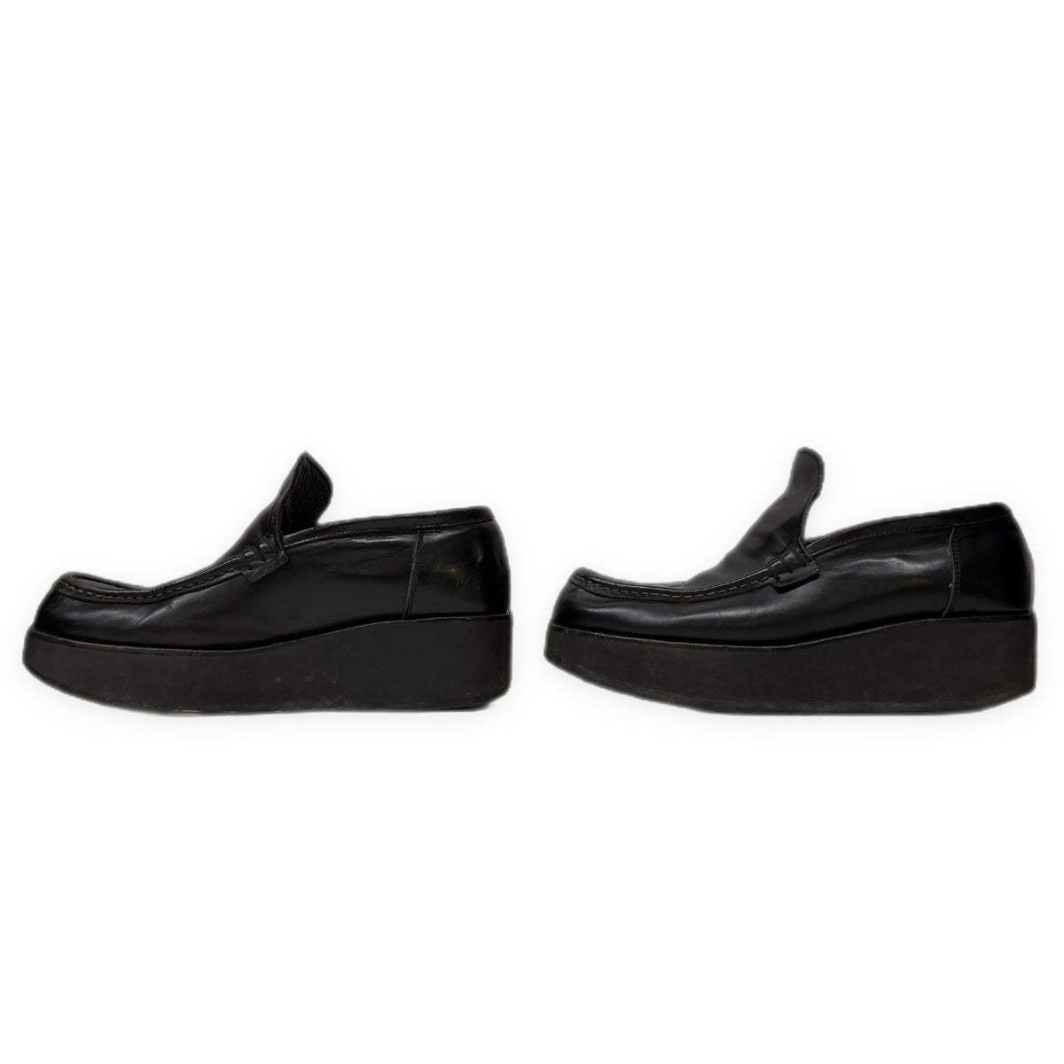 Y's ガラスレザープラットフォームローファー シューズ 厚底 ブーツ Yohji Yamamoto Femme ヨウジヤマモトファム ワイズ レディース