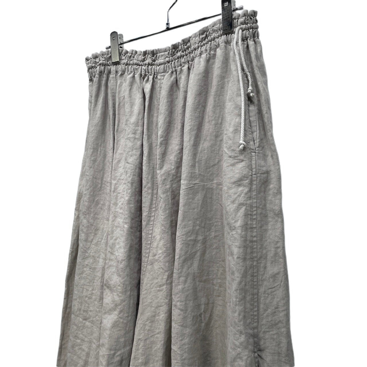 Y's キュプラレイヤードリネンアシンメトリーイージーワイドサルエルパンツ ボトムス Yohji Yamamoto Femme ワイズ ヨウジヤマモト レディース