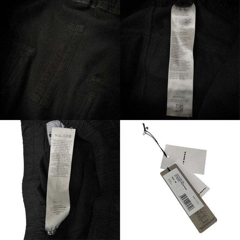 Rick Owens DRKSHDW 24SS PRISONER DRAWSTRING プリズナードローストリングロングパンツ ボトムス DU01D1395 RIG 定価112,200円 リックオウエンス ダークシャドウ メンズ