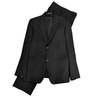 Yohji Yamamoto COSTUME D'HOMME 13SS シャドウハウンドトゥースセットアップスーツ ノッチドラペル2Bテーラードジャケット パンツ