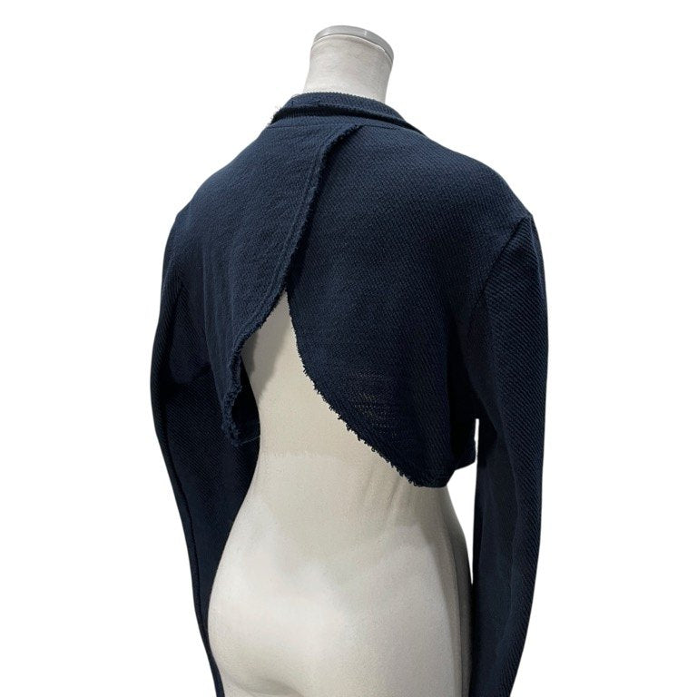 Y's コットンパイルボタンレスショートジャケット ブルゾン コート アウター Yohji Yamamoto Femme ヨウジヤマモトファム ワイズ レディース