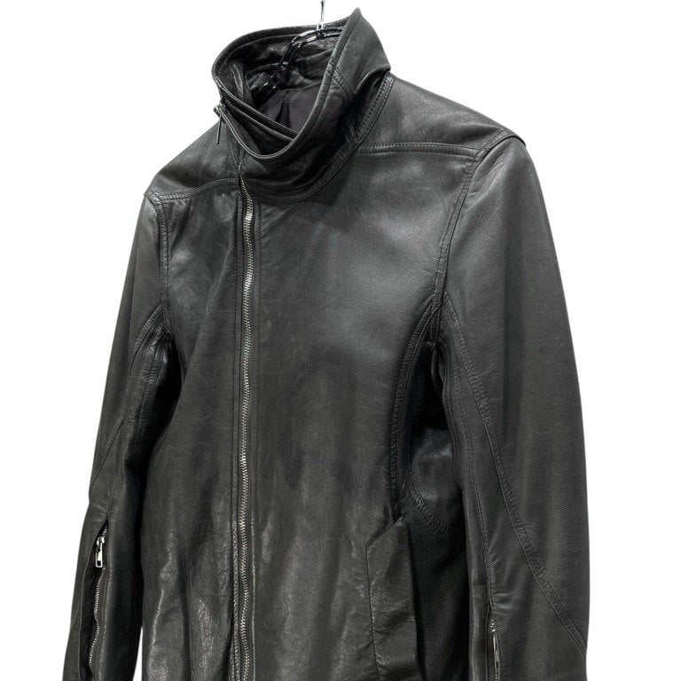 Rick Owens 14AW ラムレザーハイネックレザージャケット MOODY FW ブルゾン コート アウター ライダース バイカー リックオウエンス メンズ