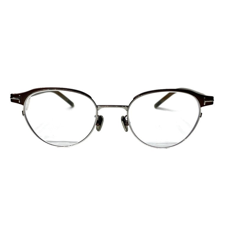 TOM FORD 22AW Glasses TF5863-D-B メタルセルコンビネーションフレームブローグラス 48□20 眼鏡 アイウェア ケース有 定価\66,000- トムフォード