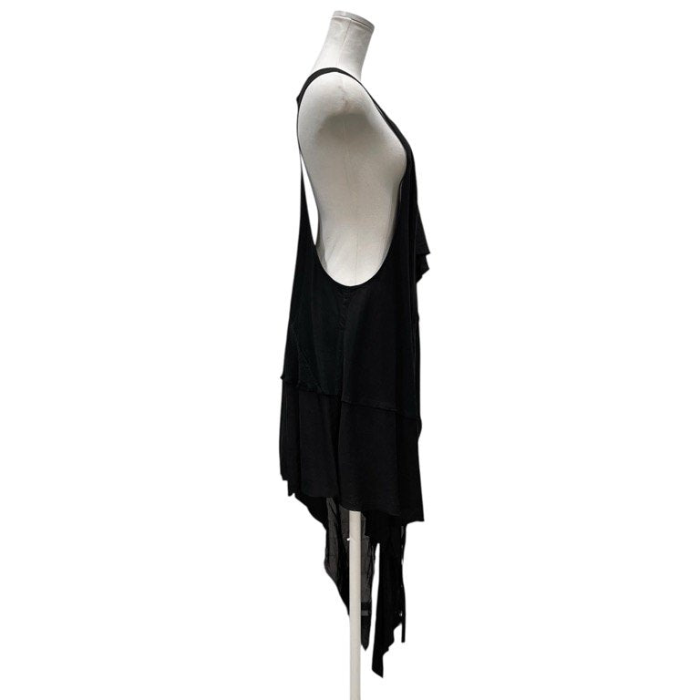 Y's RED LABEL レーヨンコットンリネンパッチワークカットオフベスト ジレ ノースリーブ ジャケット トップス Yohji Yamamoto Femme ヨウジヤマモトファム ワイズ レッドレーベル レディース