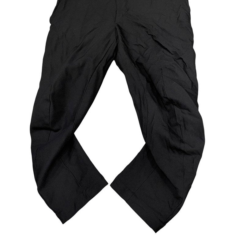 BLACK COMME des GARCONS 13AW ポリエステル縮絨立体裁断クロップドパンツ 変形 ボトムス ポリ縮 ブラック コムデギャルソン メンズ レディース ユニセックス