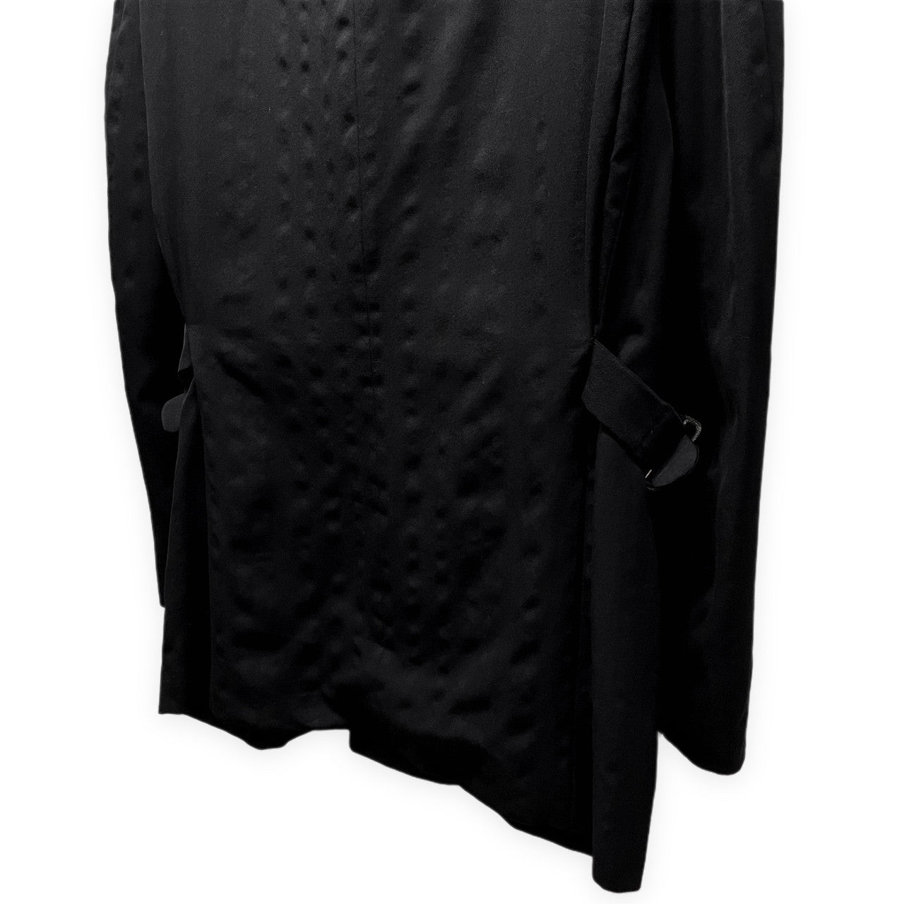 Yohji Yamamoto Pour Homme 93AW ウールギャバジンアクションプリーツサイドベルトテーラードジャケット アジャスター Archive 90s ブルゾン コート アウター ヨウジヤマモトプールオム メンズ