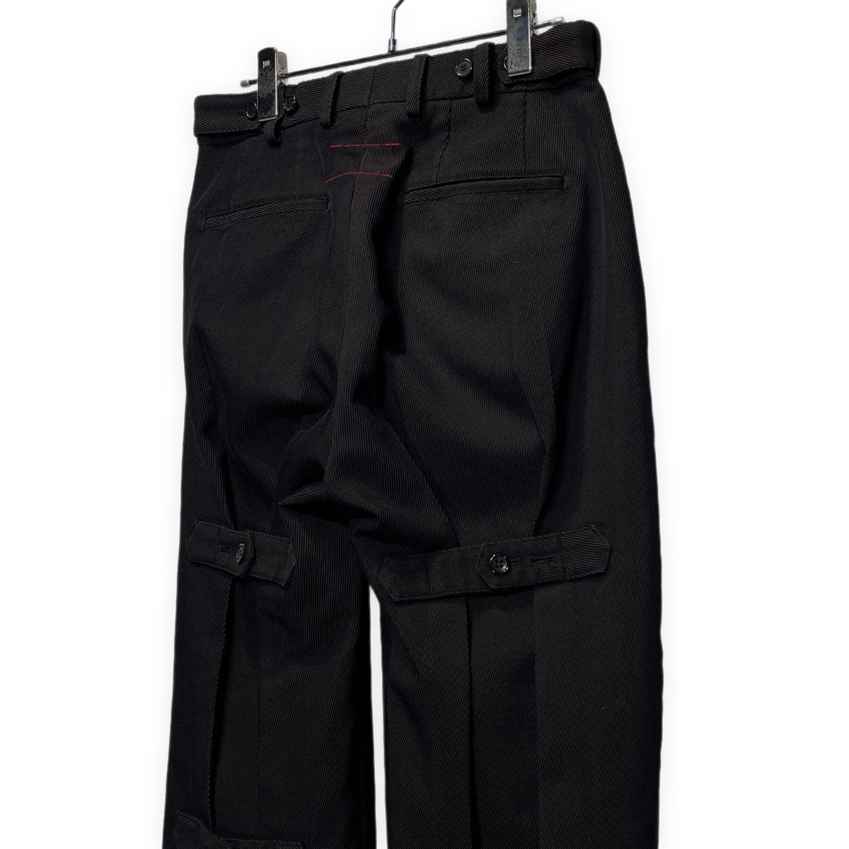 SYU.HOMME/FEMM 20AW Nu bontage pants スラックスボンテージパンツ バックアジャスター ベルト ボトムス H20aw-24 シュウ オム フェム メンズ