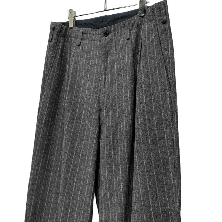 Y's for men グレーストライプウールツイードセットアップスーツ テーラードジャケット パンツ スラックス トラウザーズ Archive 90s Yohji Yamamoto Pour Homme ワイズフォーメン ヨウジヤマモトプールオム メンズ