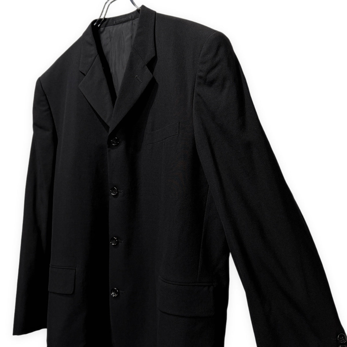 COMME des GARCONS HOMME 00AW ウールトロピカルノッチドラペル4Bテーラードジャケット ブレザー ブルゾン コート アウター Archive 田中オム コムデギャルソンオム メンズ
