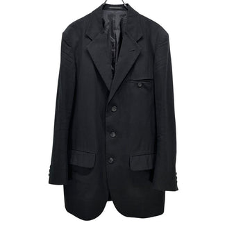 Y's for men 25SS RIGHT DOUBLE RIMMED POCKET JACKET WITH COTTON LINEN UNEVEN YARN CANVAS コットンリネンライトキャンバス3Bテーラードジャケット スタンドカラー MP-J05-006 定価100,100円 Yohji Yamamoto Pour Homme