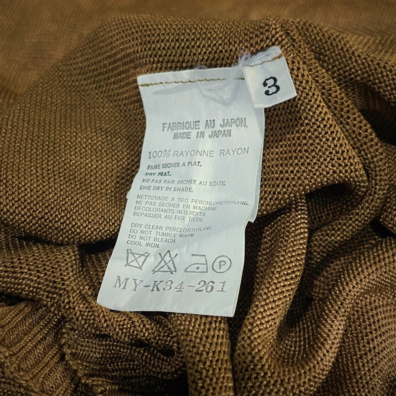 Y's for men 脱色加工クルーネックレーヨンニット ブリーチ トップス 半袖 サマーセーター Archive Yohji Yamamoto Pour Homme ヨウジヤマモトプールオム ワイズフォーメン メンズ