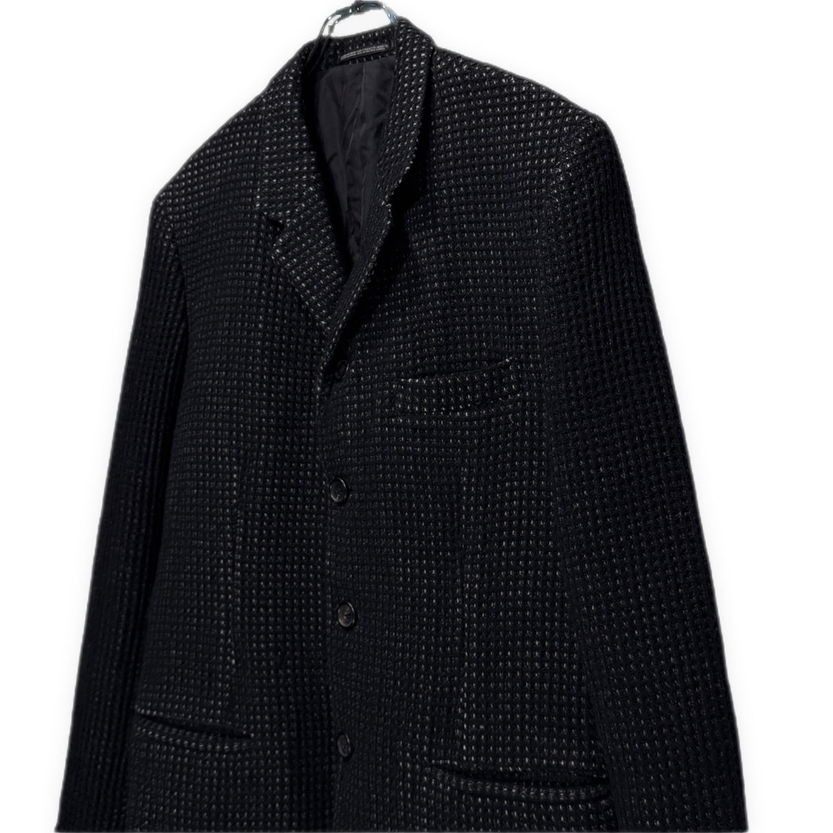 Yohji Yamamoto Pour Homme 97AW ウールワッフル4Bテーラードジャケット Archive 90s 蝋人形期 ブルゾン コート アウター ヨウジヤマモトプールオム メンズ