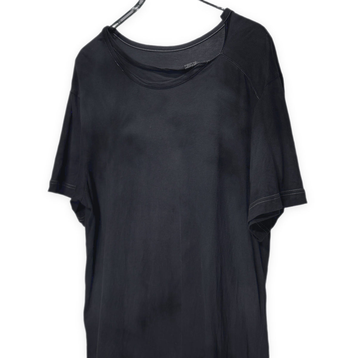Ground Y ネックデザイン製品染めカットソー Tシャツ Tee T-shirt トップス Yohji Yamamoto グラウンドワイ ヨウジヤマモト メンズ レディース ユニセックス