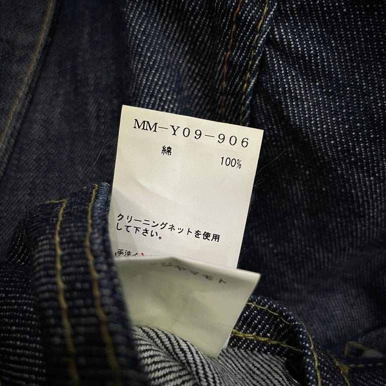 Y's for men マルチカラーステッチ多釦デニムトラッカージャケット Archive ブルゾン コート アウター イエローステッチ オレンジステッチ 錆び加工 Yohji Yamamoto Pour Homme ヨウジヤマモトプールオム ワイズフォーメン メンズ