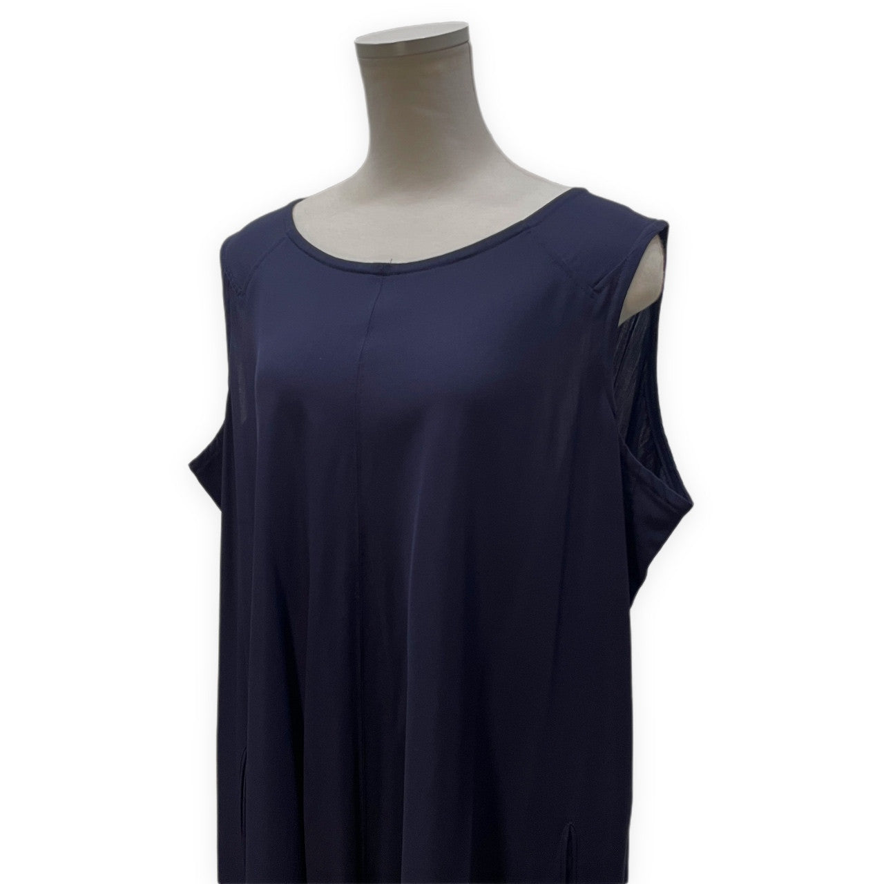 Y's ウールギャバジンバックプリーツノースリーブロングワンピース ドレス トップス アウター Archive 90s Yohji Yamamoto Femme ヨウジヤマモトファム ワイズ レディース