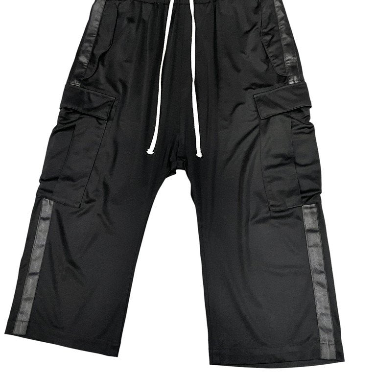 bajra サイドラインクロップドイージーカーゴパンツ ボトムス ウエストゴム ドローストリング 側章 バジュラ メンズ レディース ユニセックス