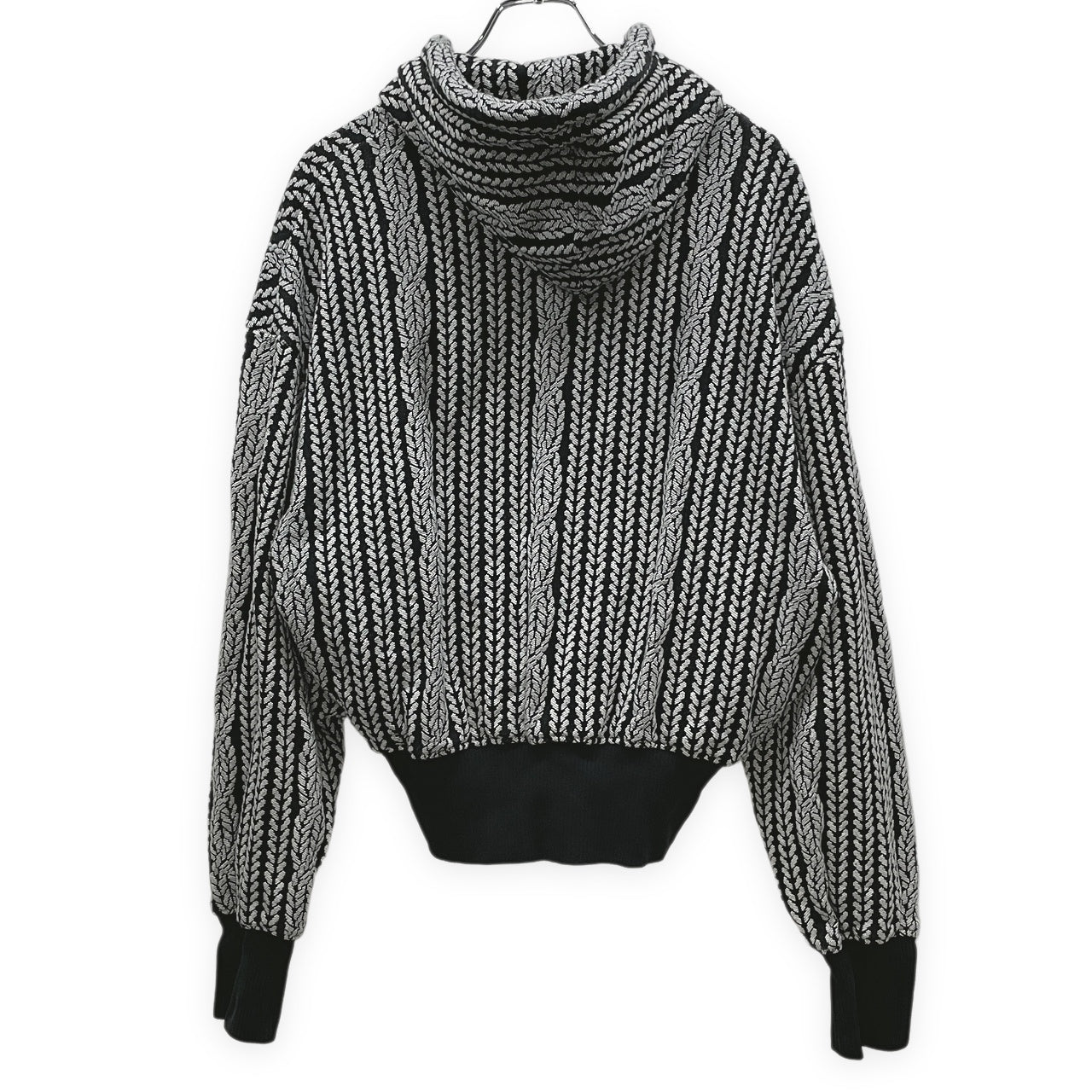 anrealage homme 24AW ROPE KNITTING JACQUARD SWEAT HOODIE ロープ柄ジャカードプルオーバースウェットパーカー フーディ トップス 定価46,200円 アンリアレイジ オム メンズ