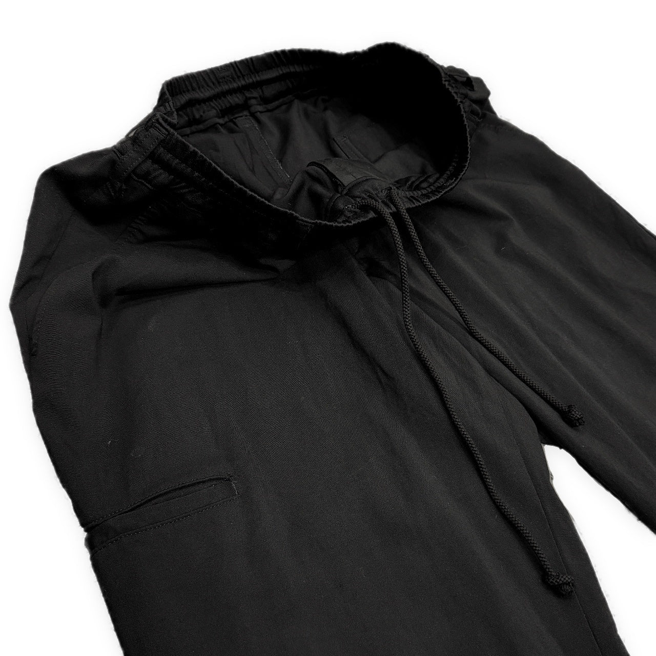 REGULATION Yohji Yamamoto MEN 21AW ウールトロピカルストレッチ裾ゴムイージーパンツ ボトムス Pour Homme レギュレーション ヨウジヤマモト メンズ