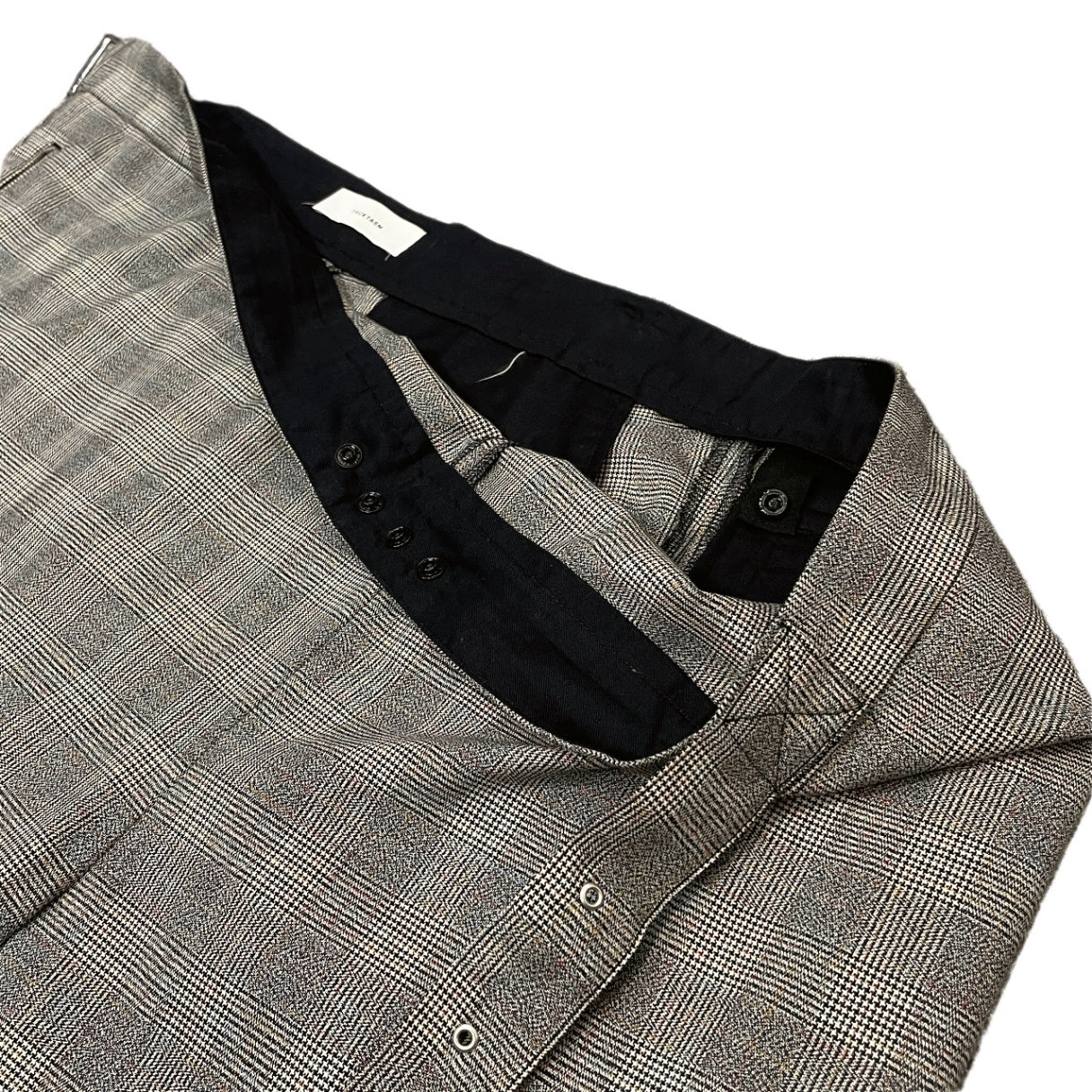 FACETASM 23SS CHECK WRAP PANTS グレンチェックラップデザインハーフパンツ ショーツ ファセッタズム メンズ