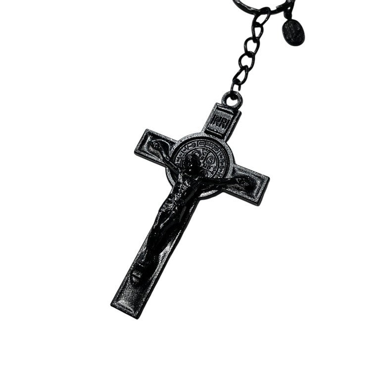 Jean Paul GAULTIER クロスロザリオチェーンネックレス 一点物 激レア 希少 Archive 90s 00s JPG 未使用 十字架 磔刑 ペンダント アクセサリー ジャンポールゴルチエ メンズ レディース ユニセックス