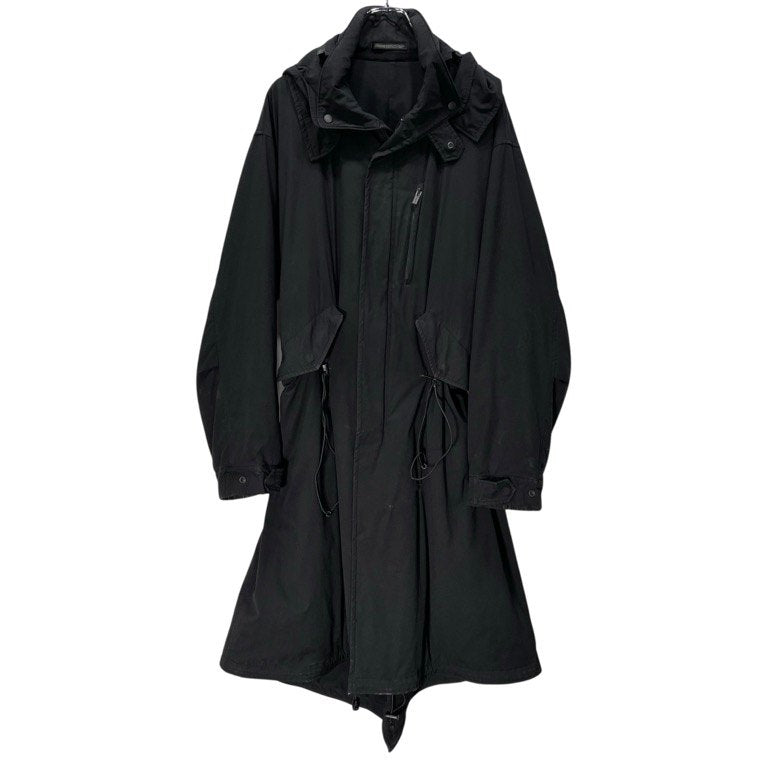 Yohji Yamamoto Pour Homme 20AW Thinsulate Left Piping Pocket Mods Coat I-左胸片玉P付モッズコート ポリエステルタイプライターシンサレートモッズコート ジャケット ブルゾン HR-C10-901 定価151,800円 ヨウジヤマモト