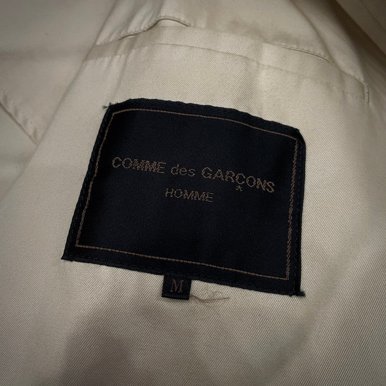 COMME des GARCONS HOMME コットンギャバジンラグランスリーブバルカラーコート アウター ステンカラーコート スプリングコート Archive 80s 90s