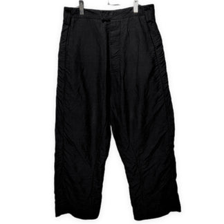 SOSNOVSKA リネンコットンサイドシームパッカリングサルエルワイドパンツ ボトムス ソスノブスカ メンズ