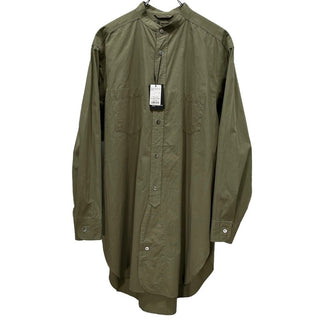 Nigel Cabourn 21SS STAND COLLAR SHIRT -HIGH DENSITY COTTON TWILL コットンツイルスタンドカラーグランパシャツ 新品 タグ付 長袖シャツ バックギャザー ナイジェルケーボン メンズ