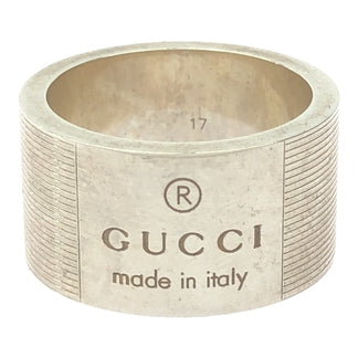GUCCI GUCCI ロゴシルバーリング 17