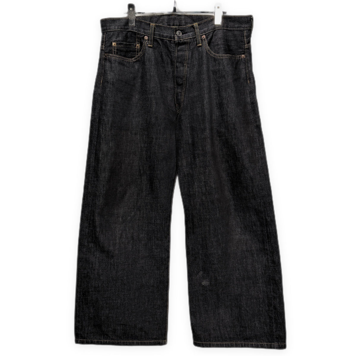 Y's for men オフセットセンターループセルビッジブラックデニムパンツ セルヴィッジ 赤耳 ジーンズ ボトムス Archive Yohji Yamamoto Pour Homme ヨウジヤマモトプールオム ワイズフォーメン メンズ
