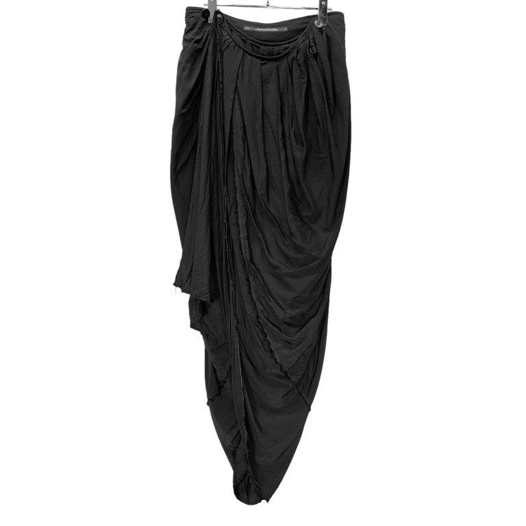 JULIUS 24SS SILK BANBOO CLOTH PRIEST LONG SKIRT レーヨンシルクバンブークロスカットオフプリーストロングスカート 巻き ラップ パンツ ボトムス 857SKU1 定価104,500円