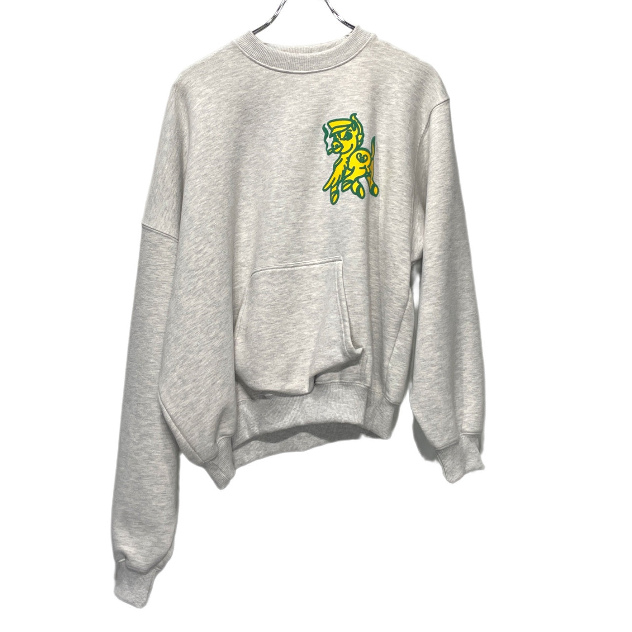 MAGLIANO 24AW Crew Neck Sweat ナンバリングプリントアシンメトリースウェットシャツ トレーナー 裏起毛 トップス マリアーノ メンズ