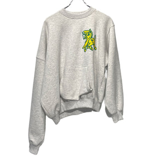 MAGLIANO 24AW Crew Neck Sweat ナンバリングプリントアシンメトリースウェットシャツ トレーナー 裏起毛 トップス マリアーノ メンズ