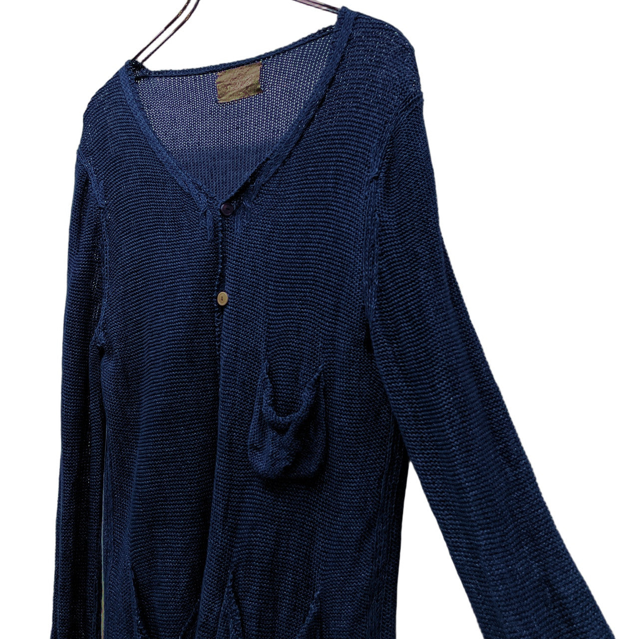 TAKAHIRO MIYASHITA TheSoloist. インディゴリネンニットポケットデザインカーディガン セーター トップス タカヒロミヤシタ ザ ソロイスト メンズ