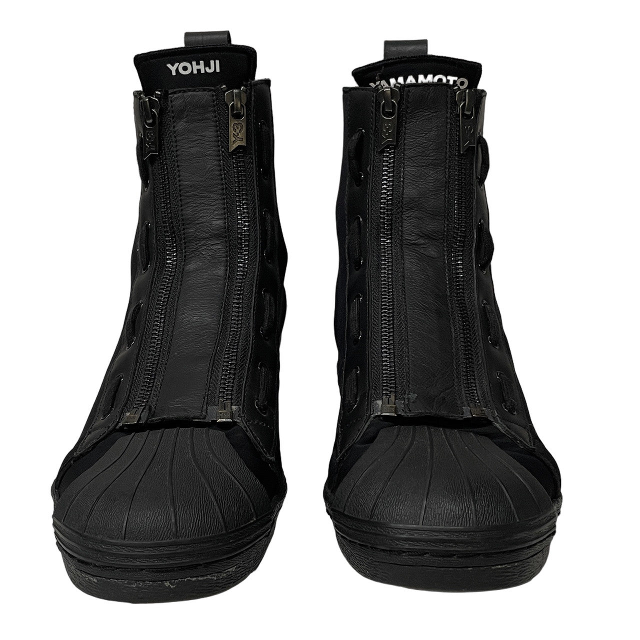 Y-3 PRO ZIP ネオプレンレザー切替ダブルサイドジップハイカットスニーカー シューズ 靴 クツ 42 26.5cm Yohji Yamamoto adidas ワイスリー ヨウジヤマモト アディダス メンズ