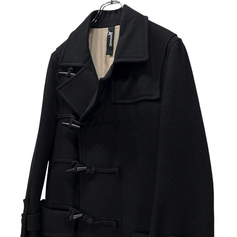 Ground Y 19AW ウールモッサトグルボタンロングコート ダッフル アウター Yohji Yamamoto グラウンドワイ ヨウジヤマモト メンズ レディース ユニセックス